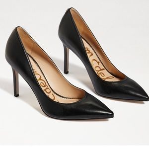 Sam Edelman Hazel pointed toe heel in black leather